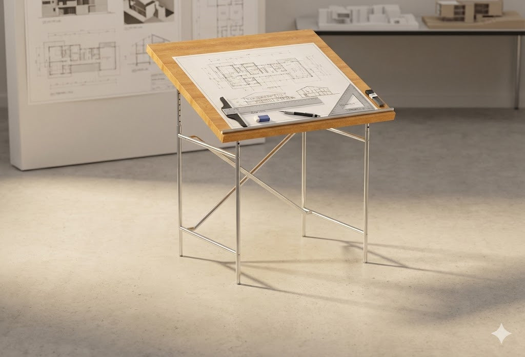 X Trestle Table with Support & Raisers