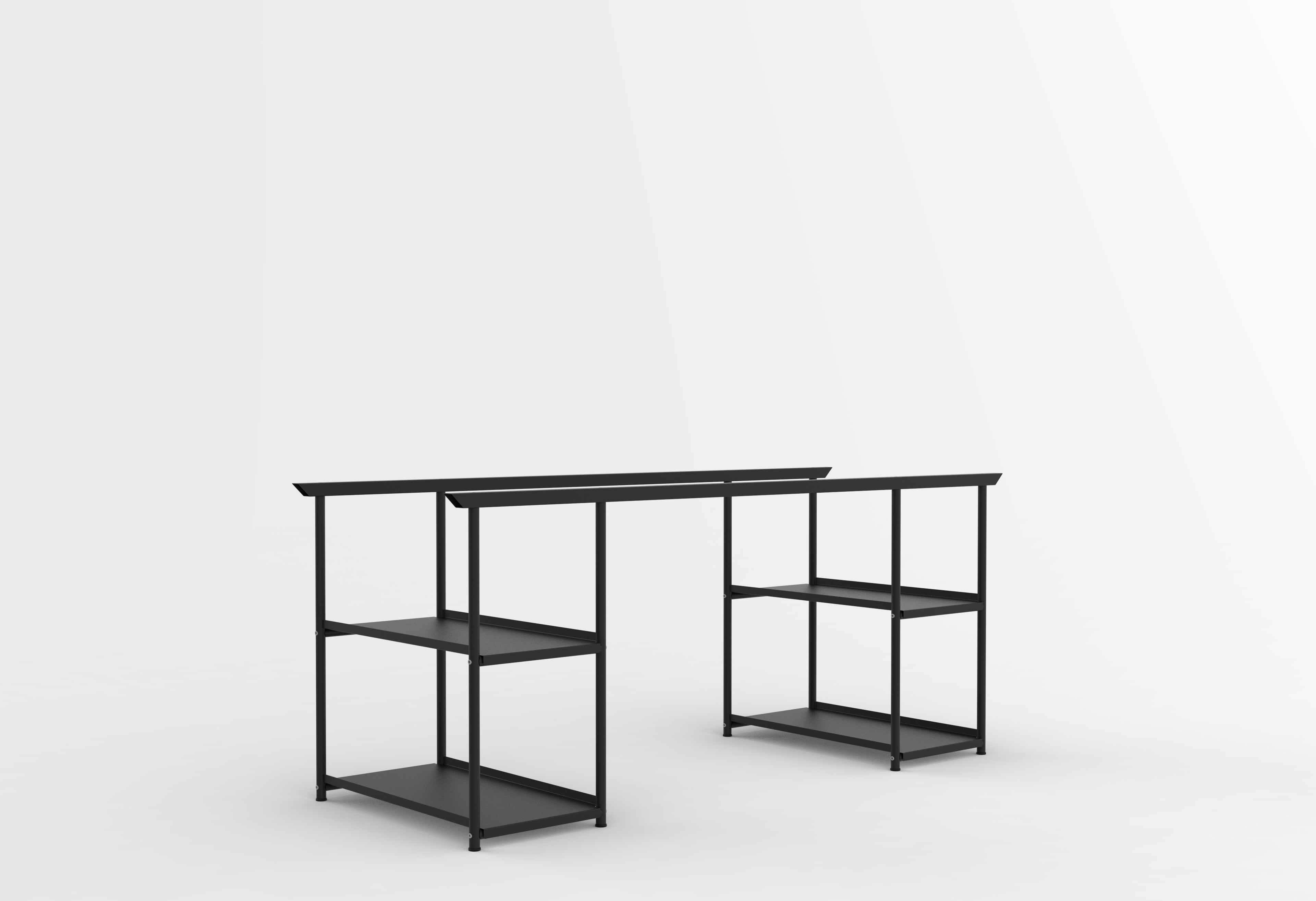 Trestle Leg With Shelving